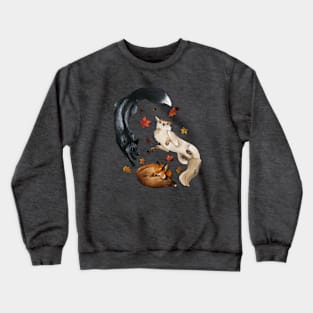 Autumn Foxes Crewneck Sweatshirt